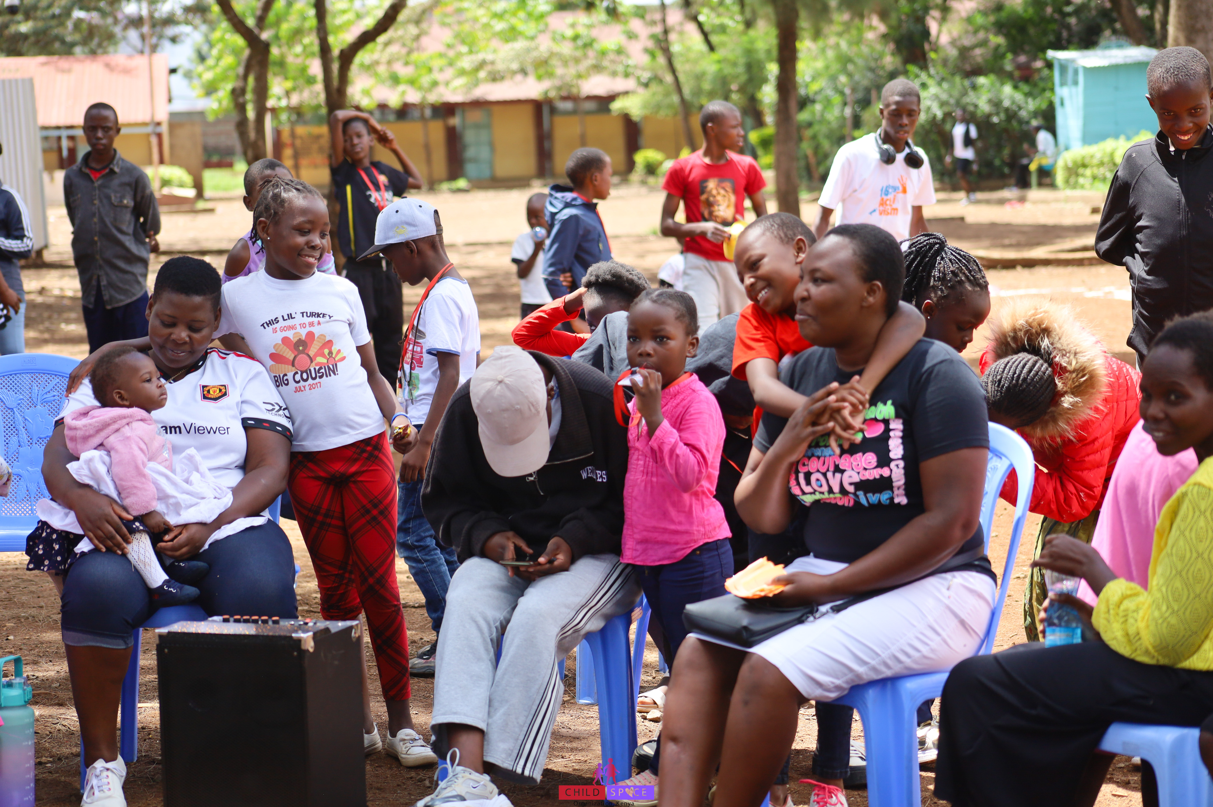 A family supported through Child Space Organization community programmes