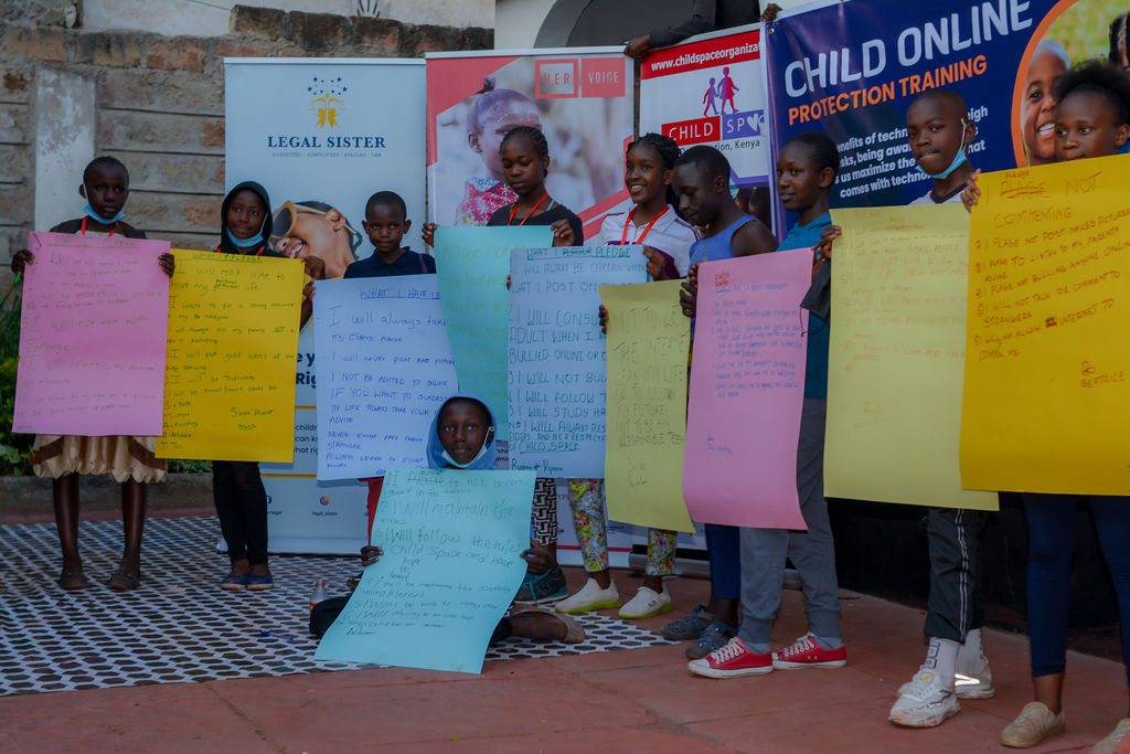 Students participating in an attachment programme with Child Space Organization